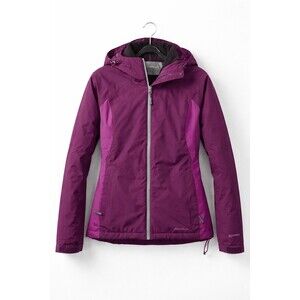 Eddie Bauer WeatherEdge Plus Jacket Womens XS Purple Hooded Outdoor Co